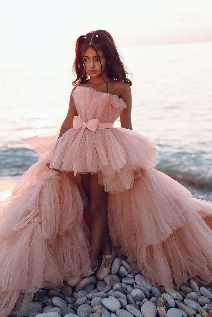 beach flower girl dress Amazon.com: Kismissal Flower Girls Dress Boho Tulle Backless Ruffle Summer Flowy Party Maxi Gown Holiday Beach Wedding: Clothing, Shoes & Jewelry